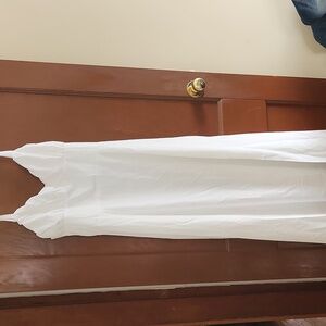 Classic White Maxi Slip Dress